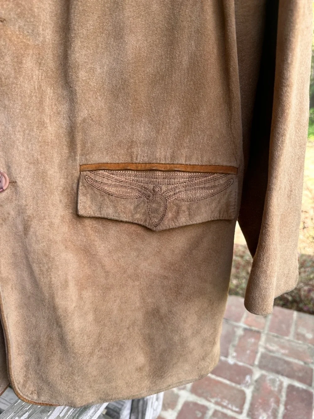 Scully Western Suede Leather Jacket Men’s 44L Tan Embroidered Cowboy Blazer Coat - Picture 6 of 16